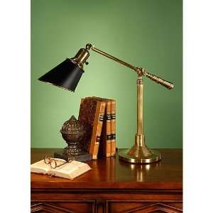   Light Table Lamps in Antique Patina On Solid Brass
