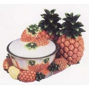  PINEAPPLE 3 Dimensional Candy Dish Jar Tray *NEW 