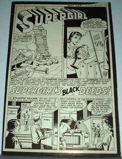 ACTION COMICS #349 SUPERGIRLS BLACK DEEDS ORIGINAL ART PHOTOSTATS 