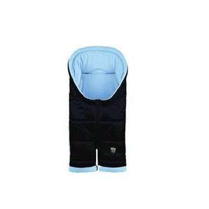   Footmuff with Legs   Hood Navy with Lite Blue by Eckert Baby
