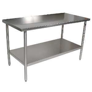   Stainless Steel Work Table With Flat Top 