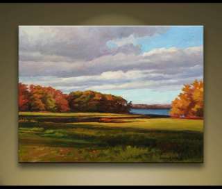 Fall Shadows Maine Fine Art Landscape Painting Bechler  