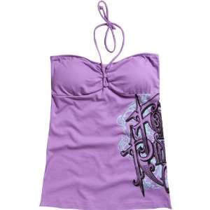  Fox Racing Thunder Lace Up Girls Tube Casual Shirt   Lilac 