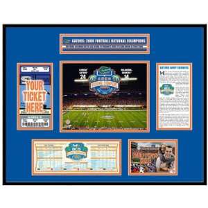 Florida Gators 2008 BCS Champions Ticket Frame  Sports 