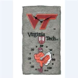  Virginia Tech Hokies NCAA Clock & Thermometer (18 