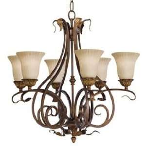 Sonoma Valley Collection Six Light Iron Chandelier
