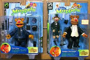 Palisades Muppet Show Patrol Bear & Steppin Out FOZZIE Figures 