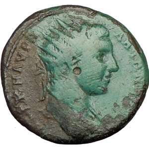  ELAGABALUS on HORSE w LION 218AD Nicopolis ad Istrum Rare 