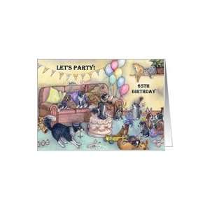  party invitation, 65, sixty five, sixty fifth, Card Toys & Games