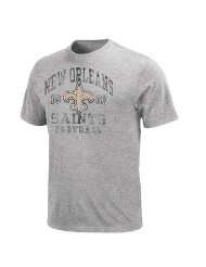 New Orleans Saints Hall of Famer Gamer II Distressed Vintage Grey T 