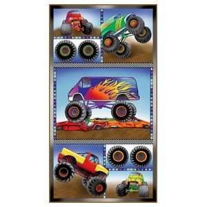    Quilting Fabric Monster Trucks Big Truck Panel Toys & Games