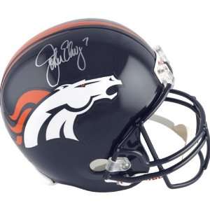  Signed John Elway Helmet   Replica   Autographed NFL 