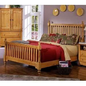  Cottage Pine Slat Bed (King) by Vaughan Bassett Baby