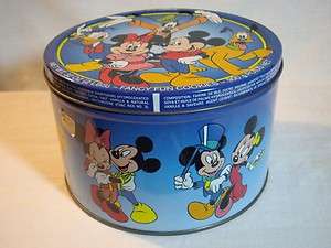 The Walt Disney Company Cookie Tin Mickey Minnie Goofy Donald Duck 