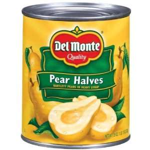Del Monte Pear Halves Bartlett in Heavy Grocery & Gourmet Food