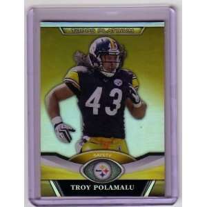  2011 Topps Platinum Gold #3 Troy Polamalu   Pittsburgh 