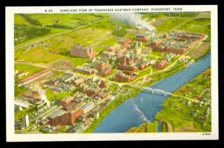 8529 Postcard Aerial View Tennessee Eastman Company TN  