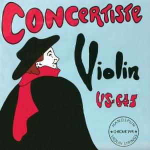  Concertiste VNS 645 Violin Strings 4/4 to 3/4 Size 