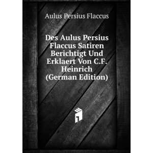   (German Edition) (9785875870644) Aulus Persius Flaccus Books