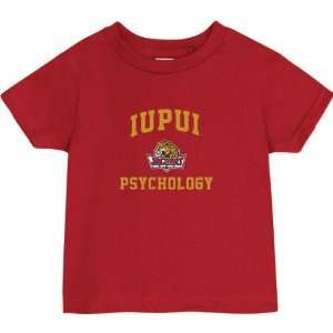 IUPUI Jaguars Cardinal Red Toddler/Kids Psychology Arch T Shirt