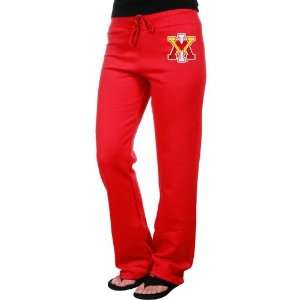 Virginia Military Institute Keydets Ladies Red Logo Applique Sweatpant 