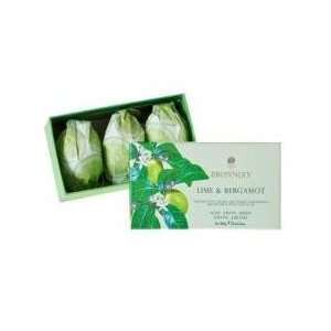 Bronnley Lime and Bergamot Hand Soaps in Gift Box (3 pc) 100gea soap 