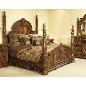  Aico Vizcaya Cal King Poster Bed   37015/025/035