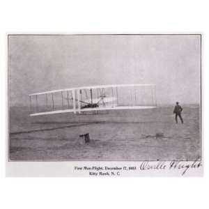 Wright Brothers Flight at Kitty Hawk Giclee Poster Print, 60x44