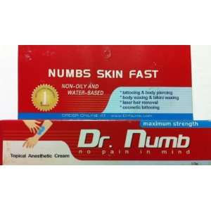  Dr.numb Numbing Anaesthetic Cream Lidocaine 10 Gram Tube 