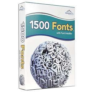  Summitsoft 1500 Fonts Software w/Font Installer   High 