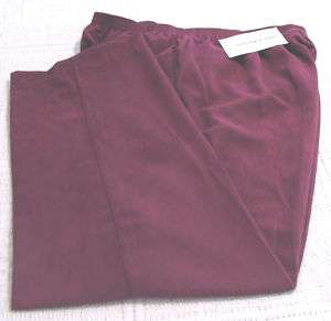 Womens Alfred Dunner Plum Pants/Slacks, 18W Short, NWT  