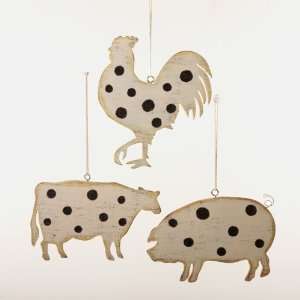  Club Pack of 24 Country Heritage Polka Dot Farm Animal 