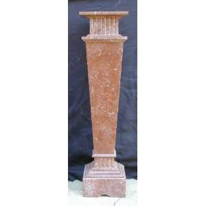   SRBKMS008 Hand Carved Marble Pedestal Stand Bronze