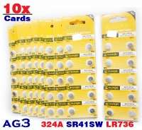 100 AG3 392A SR41SW LR736 LR41 392 Watch Battery LOT  