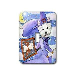  Art Westie Halloween Witch   West Highland Terrier Westie Westie 