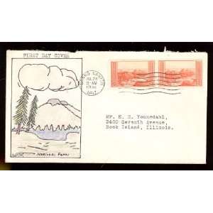   Hand drawn (43)First Day Cover; 1934; National Park Year; Grand Canyon