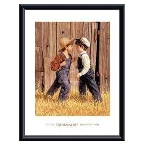   The Stand Off   Artist Jim Daly  Poster Size 16 X 12