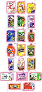 WACKY PACKAGES ANS SERIES 7 WACK O MERCIAL RED SET (20)  