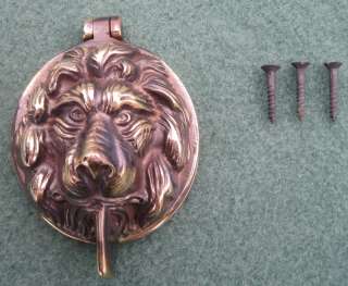Antique Brass Lock Cover and Knocker Lions Head,door knocker,antique 