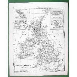  MAP OF GREAT BRITAIN England Ireland Malta Gibraltar 