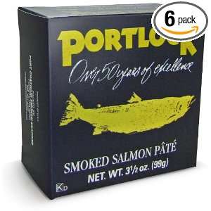Port Chatham Smoked Salmon Pate, 3.5 Ounce Cans in Black Boxes (Pack 