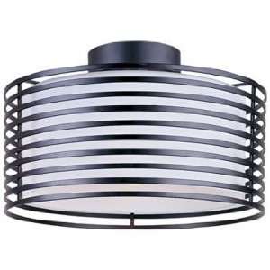  Andretti Collection Black 16 1/2 Wide Ceiling Light 