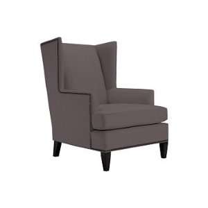 Williams Sonoma Home Anderson Wing Chair, Luxe Velvet, Pewter, Antique 