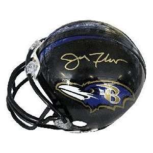  Joe Flacco Autographed Mini Helmet   Autographed NFL Mini 