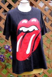 Vtg ROLLING STONES Voodoo Lounge Tour T SHIRT Mens Sz Large/L Made in 