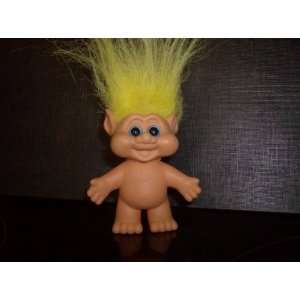  Pointy Ear Troll Doll With Blue Eyes and Movable Head 1992 