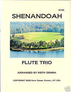 Shenandoah   Flute trio   original arrangement.  