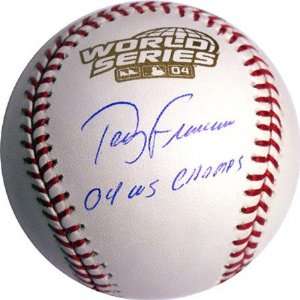  Terry Francona Autographed 2004 World Series Baseball with 