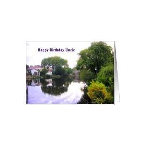  Happy Birthday Uncle,Vienne river view France Card Health 