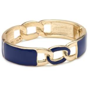Anne Klein Gold Tone Chain Link Stretch Bracelet